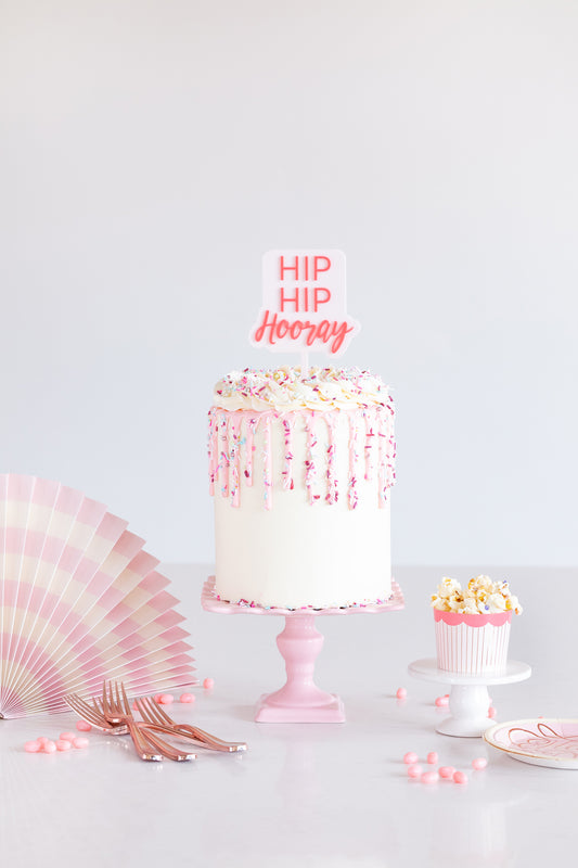 CAKE BY COURTNEY HIP HIP HOORAY CAKE TOPPER Regular price